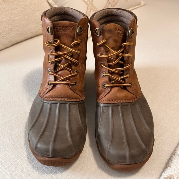 Sperry Men's Tan and Dark Gray Duck Boots 🥾 ( waterproof) Men’s 9 - Picture 2 of 8
